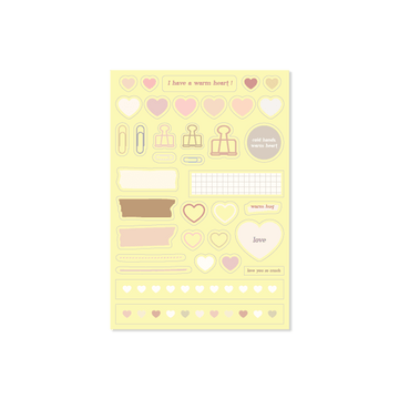 Skyfolio Warm Heart Transparent Sticker 透明貼紙 - SOUL SIMPLE HK