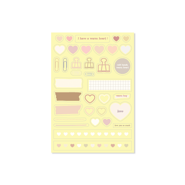 Skyfolio Warm Heart Transparent Sticker 透明貼紙 - SOUL SIMPLE HK