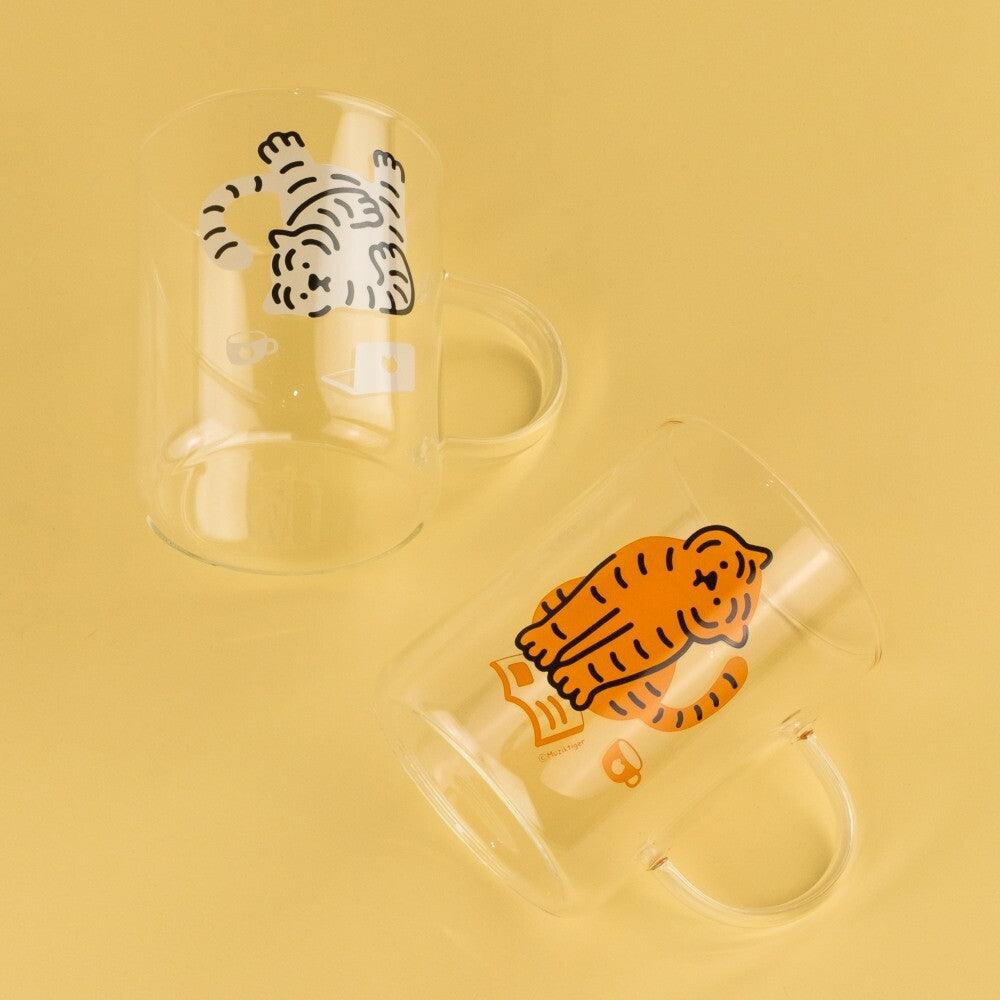 Muzik Tiger Glass Mug 耐熱玻璃杯 300ml（2色） - SOUL SIMPLE HK