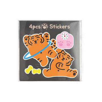 Muzik Tiger Diet Tiger 4pcs Stickers 貼紙(4p) - SOUL SIMPLE HK