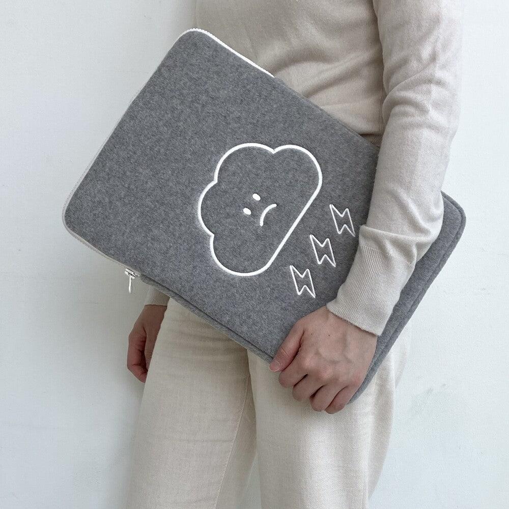 Skyfolio Dark Cloud iPad/Laptop Pouch (Gray) 平板/電腦保護套 - SOUL SIMPLE HK
