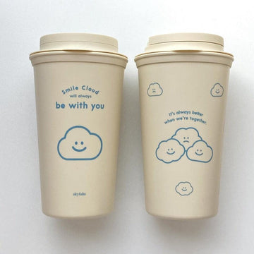 Skyfolio Ivory/Pattern Reusable Tumbler 隨行杯 - SOUL SIMPLE HK