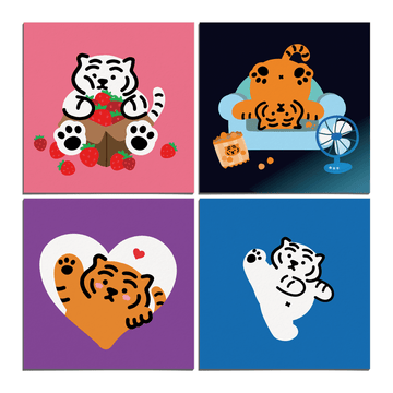 Muzik Tiger Mini Postcard 明信片 01-04 - SOUL SIMPLE HK