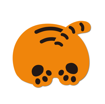 Muzik Tiger Dumpling Tiger Big Removable Sticker 貼紙(赤) - SOUL SIMPLE HK