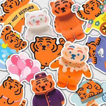 Muzik Tiger Big Removable Stickers 06 貼紙 (11pcs) - SOUL SIMPLE HK
