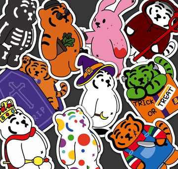 Muzik Tiger Halloween Removable Stickers 07 貼紙 (10pcs) - SOUL SIMPLE HK