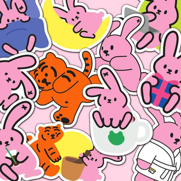 Muzik Tiger Big Removable Stickers 08 貼紙 (11pcs) - SOUL SIMPLE HK