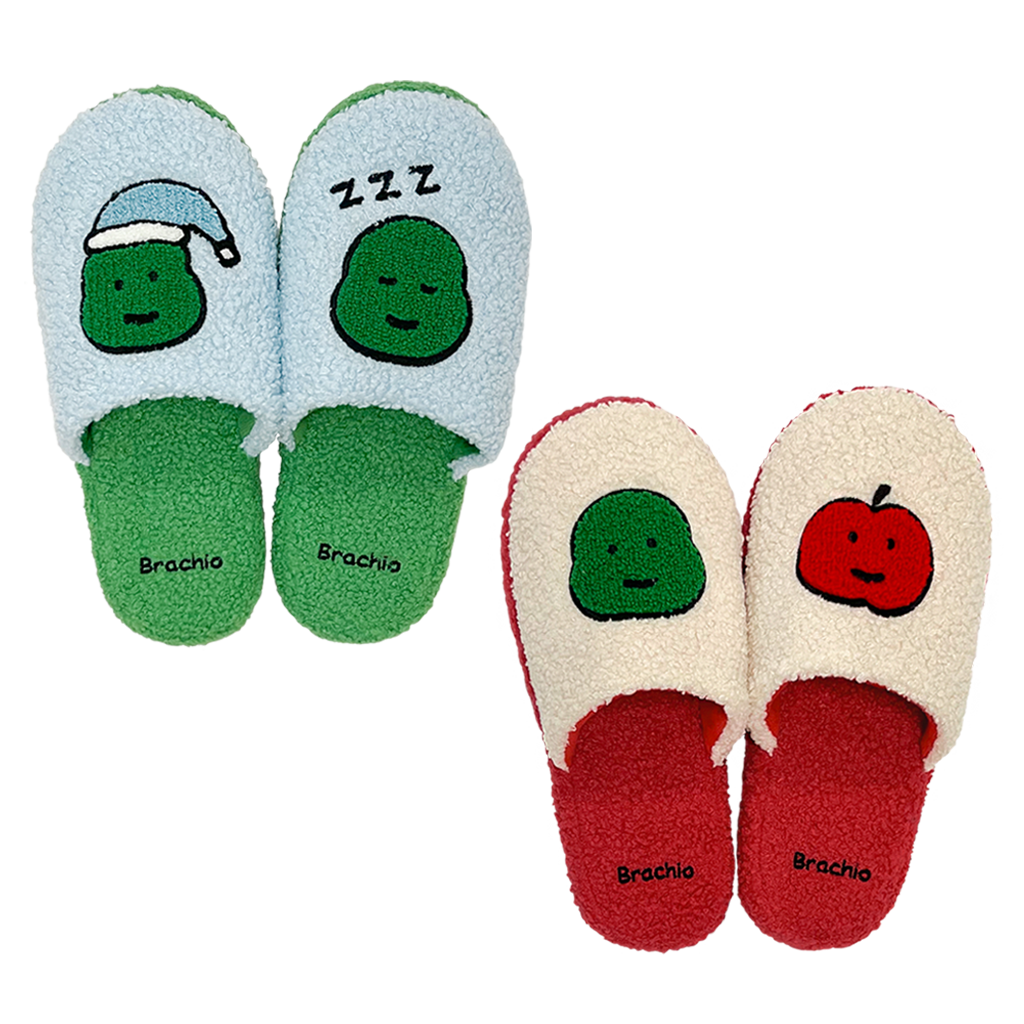 【現貨】Joguman Studio Brachio/Apple Fluffy Slipper 毛毛拖鞋（2款）