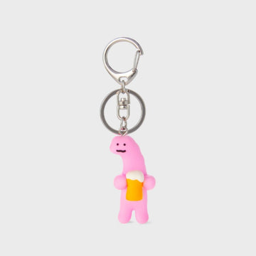 Joguman Studio Soulmate Diplo Keyring 梁龍與啤酒鎖匙扣