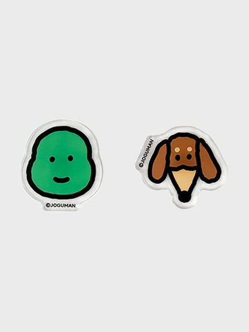 JOGUMAN OFFICE Magnet Set｜Brachio & Woody (4pcs)