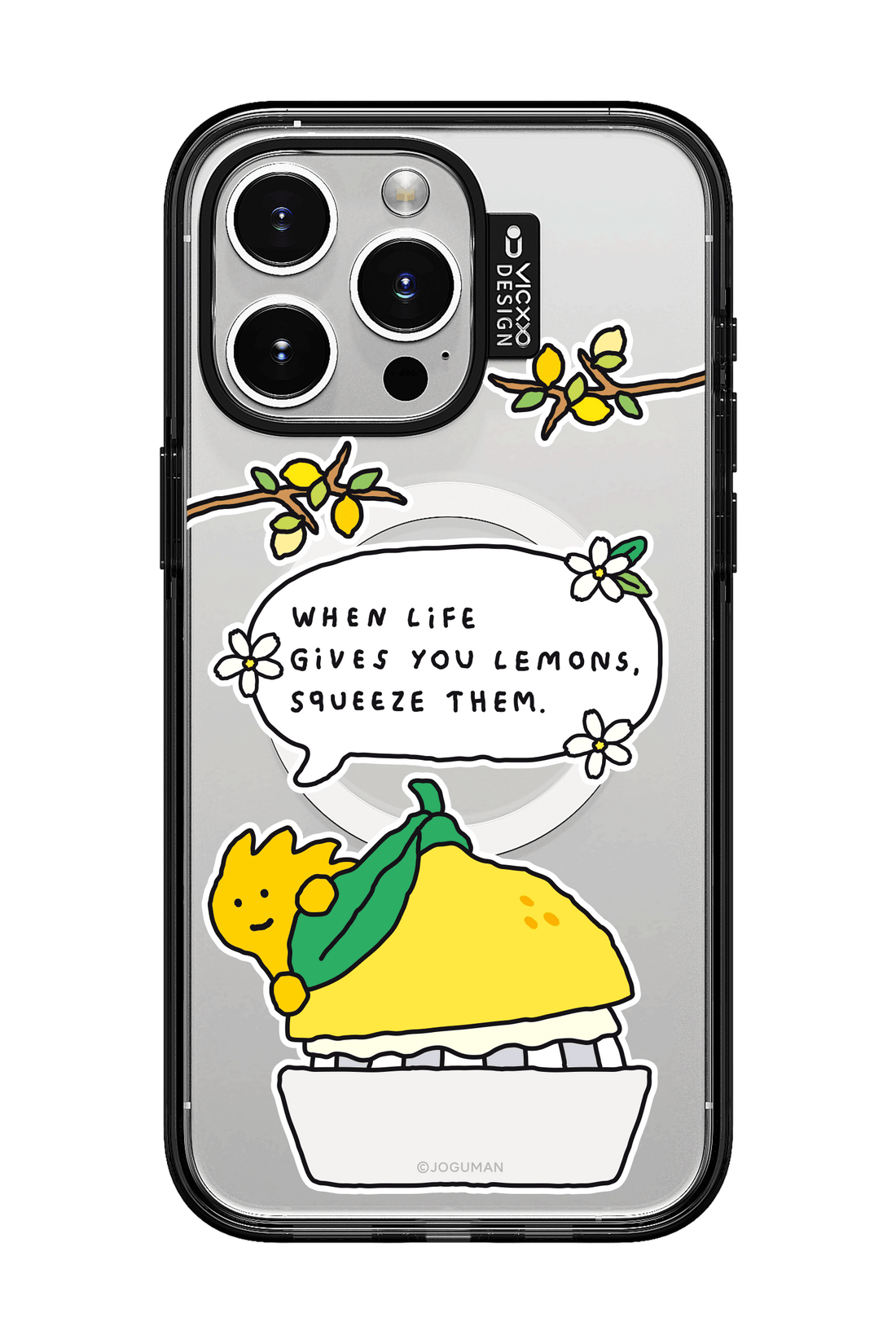 [Joguman Studio x VICXXO] Lemon Clear "Be Juicy" Phone Case 防撞手機殼 - iPhone