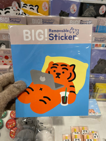 【韓國連線】Muzik Tiger Stay Home Tiger Big Removable Sticker 貼紙