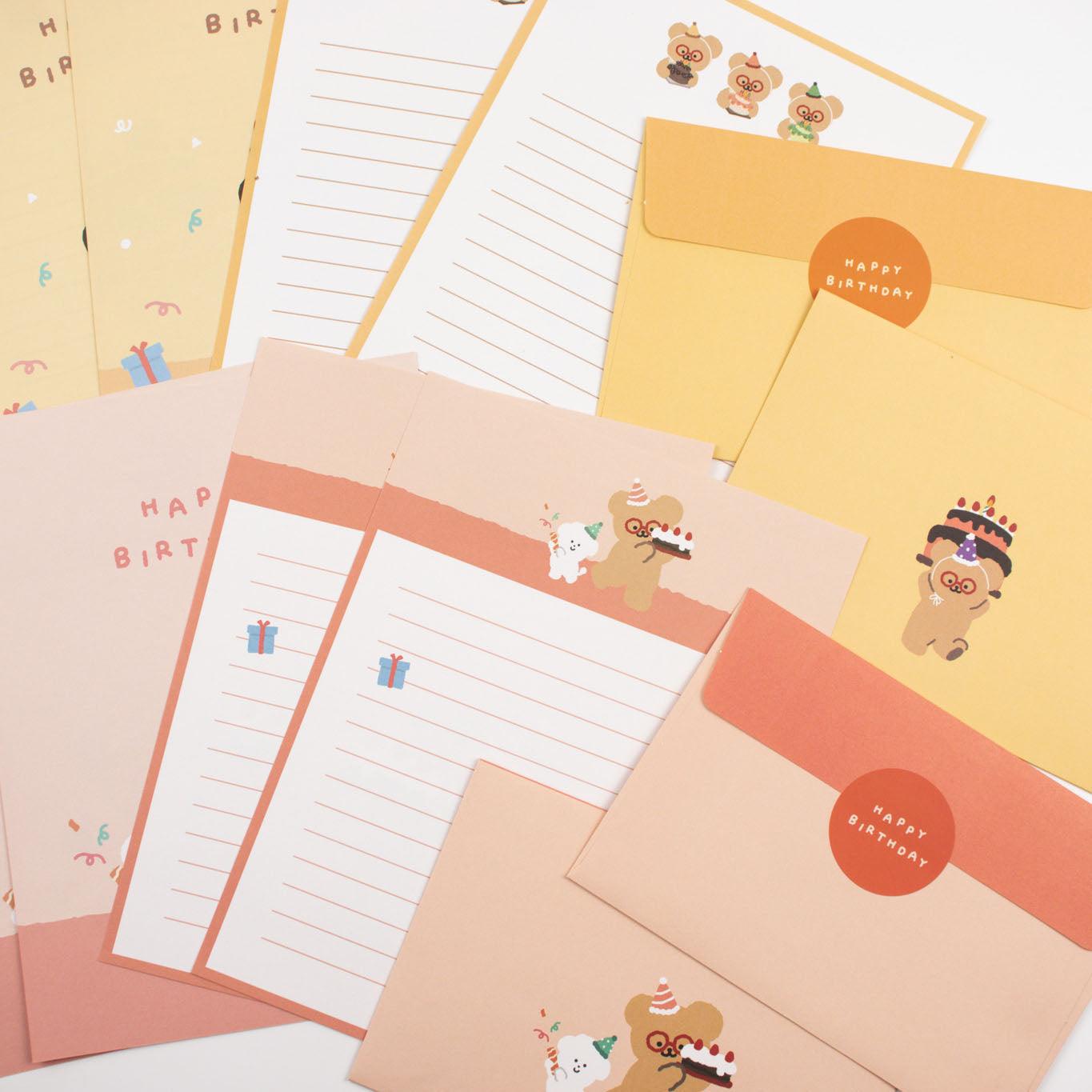 TETEUM Happy Birthday Letter 信紙套裝（2款） - SOUL SIMPLE HK