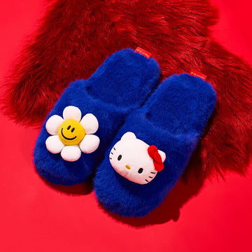 Wiggle Wiggle × Hello Kitty｜Fur Home Slipper 毛絨室內拖鞋