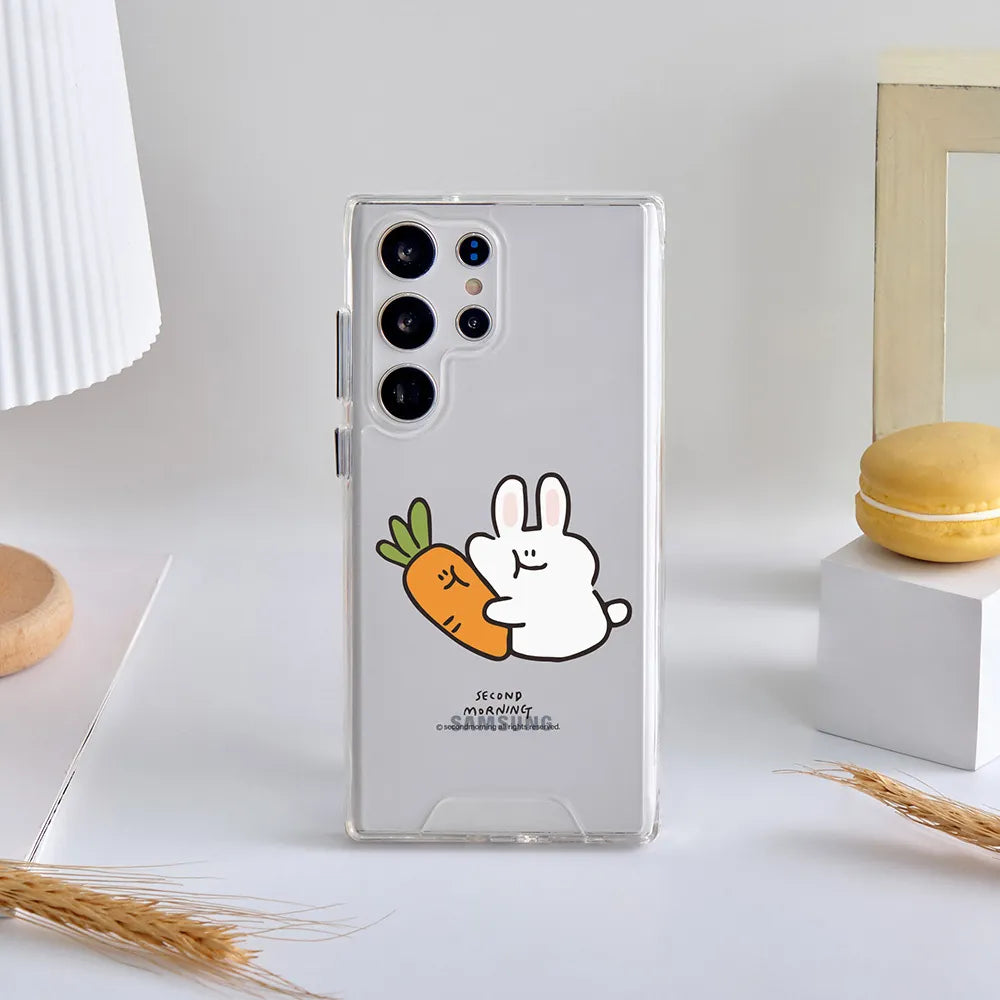 Second Morning Phone Case 蘿蔔與兔子 防摔透明手機殼 - SAMSUNG