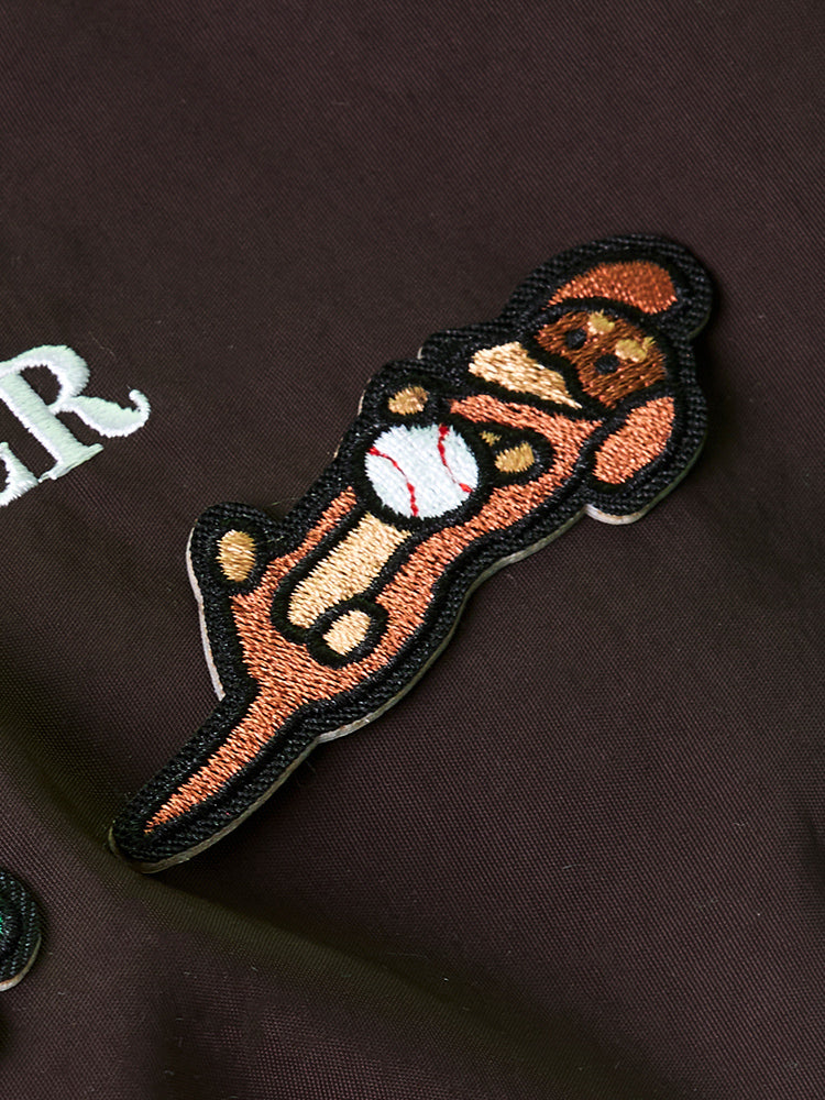 JOGUMAN WOODY LYING EMBROIDERED PATCH BASEBALL 棒球刺繡徽章