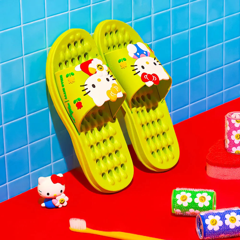 Wiggle Wiggle × Hello Kitty｜Bathroom Slipper 浴室拖鞋 – Green Garden