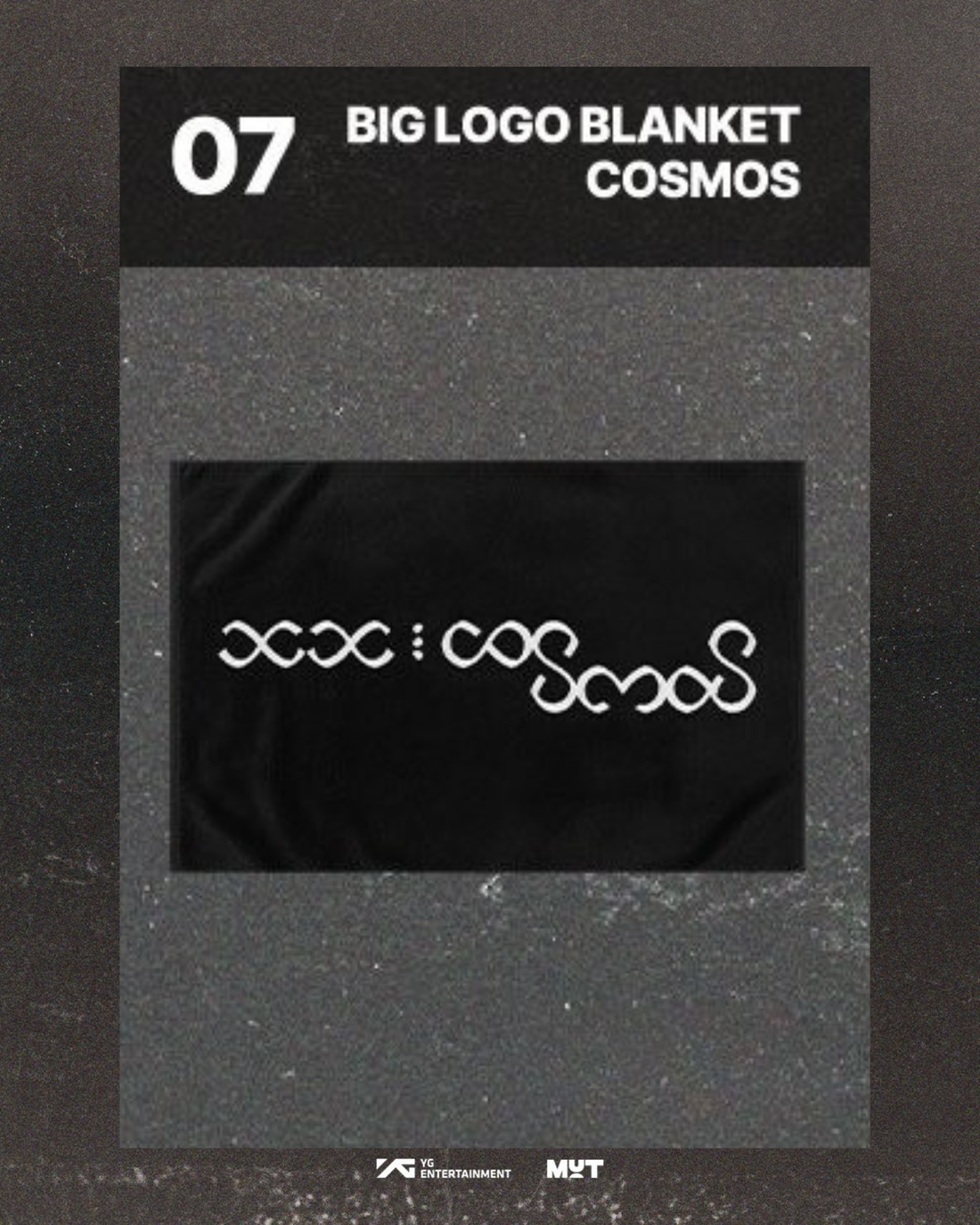 BIGBANG 20th Anniversary COSMOS Big Logo Blanket｜COSMOS / PIANO 20週年展覽毛氈