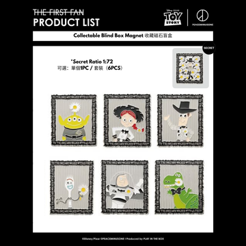 Toy Story × PEACEMINUSONE Collectable Blind Box Magnet｜收藏磁石盲盒