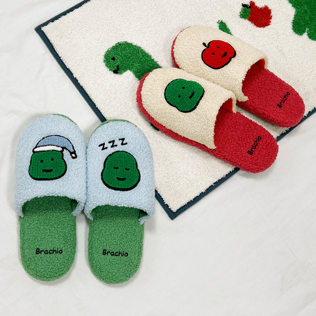 【現貨】Joguman Studio Brachio/Apple Fluffy Slipper 毛毛拖鞋（2款）