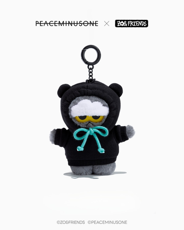 PEACEMINUSONE × ZO&FRIENDS ZOA Plush Keyring｜ZOA 聯名連帽衛衣毛絨公仔匙扣