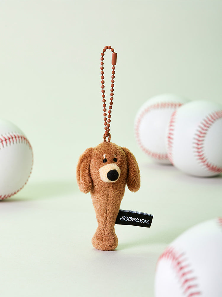 JOGUMAN WOODY BASEBALL BAT PLUSH KEYRING 棒球棒毛絨鑰匙扣