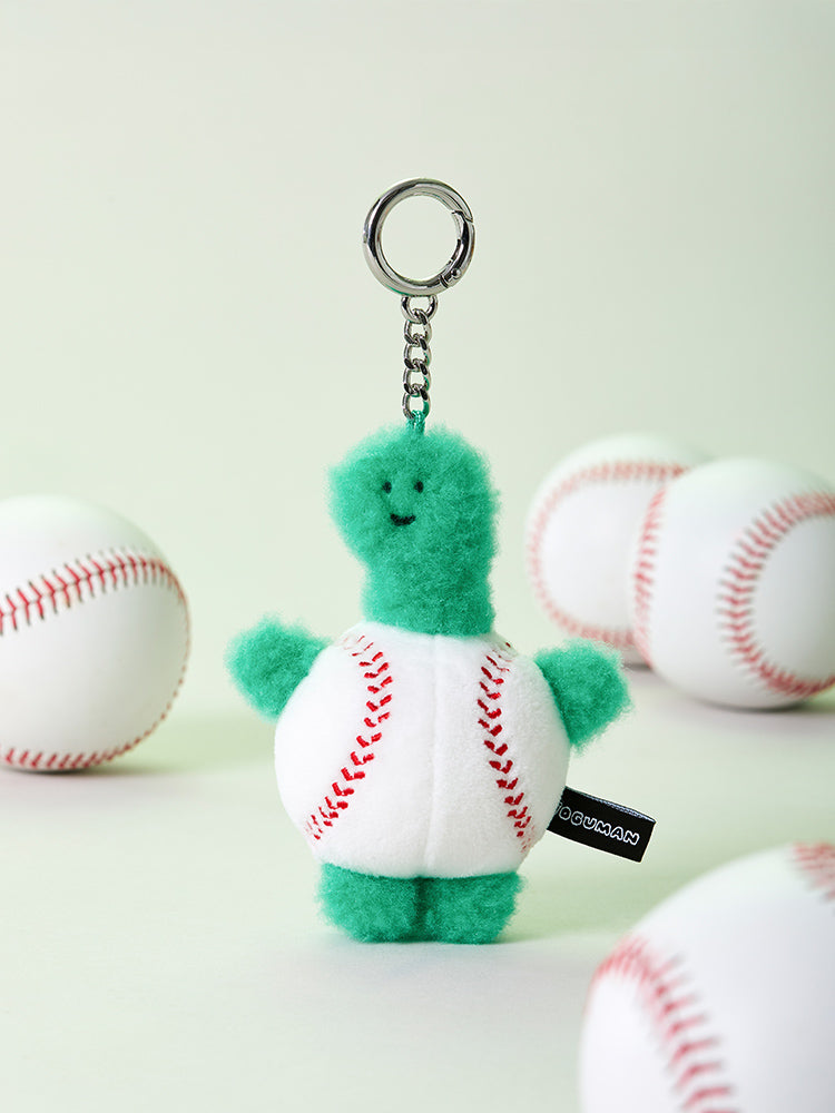 【現貨】JOGUMAN PLUSH KEYRING BASEBALL 棒球毛絨公仔鑰匙扣（2款）