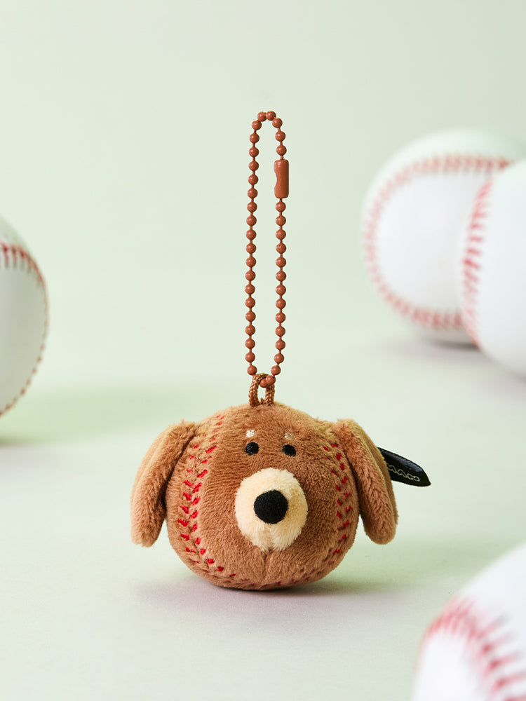 JOGUMAN WOODY BASEBALL PLUSH KEYRING BASEBALL 棒球毛絨鑰匙扣