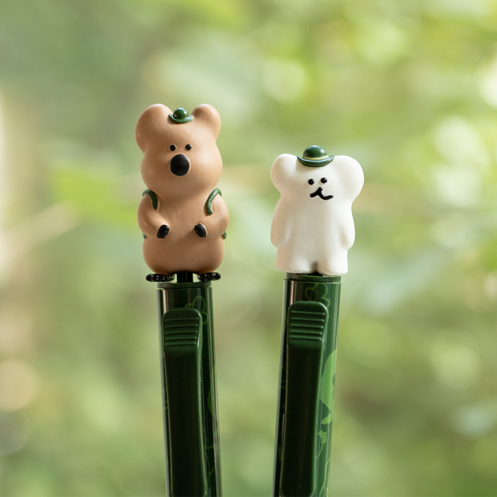 【現貨】[Quokka & Bobo in the Woods] Dinotaeng Figure Pen 造型公仔原子筆（2款）