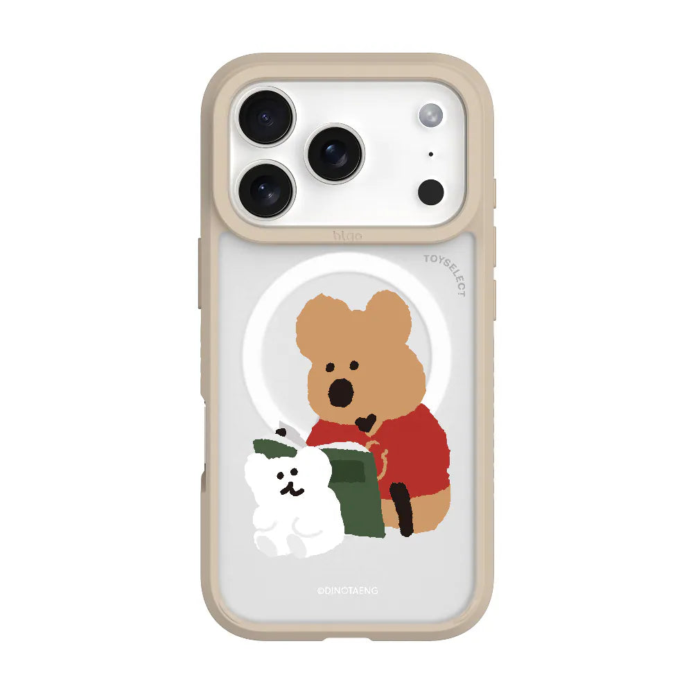 DINOTAENG 校園-書香相伴 極光霧透 MagSafe iPhone Case 手機殼