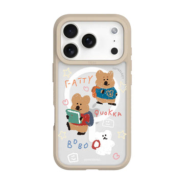 DINOTAENG 校園-童趣塗鴉風 極光霧透 MagSafe iPhone Case手機殼