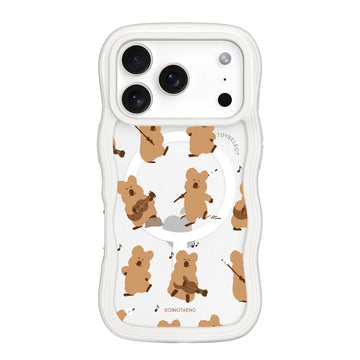 DINOTAENG 經典開心舞動雲朵波波 MagSafe iPhone Case 手機保護殼