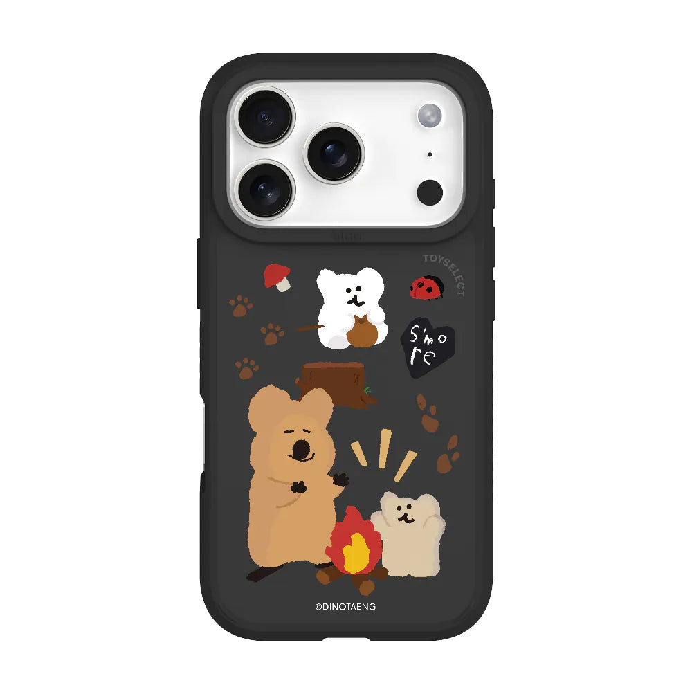 DINOTAENG 經典溫暖營火 峽谷強悍 MagSafe iPhone Case 手機保護殼