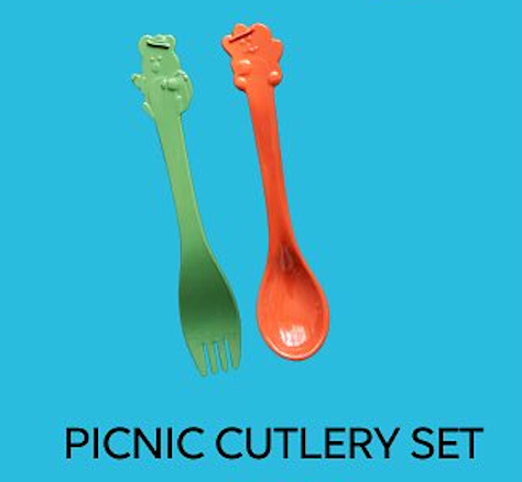 [Quokka & Bobo in the Woods] Dinotaeng Picnic Cutlery Set 露營環保餐具套裝（2P）