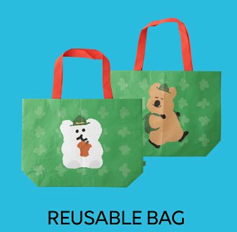 [Quokka & Bobo in the Woods] Dinotaeng Reusable Bag 環保購物袋