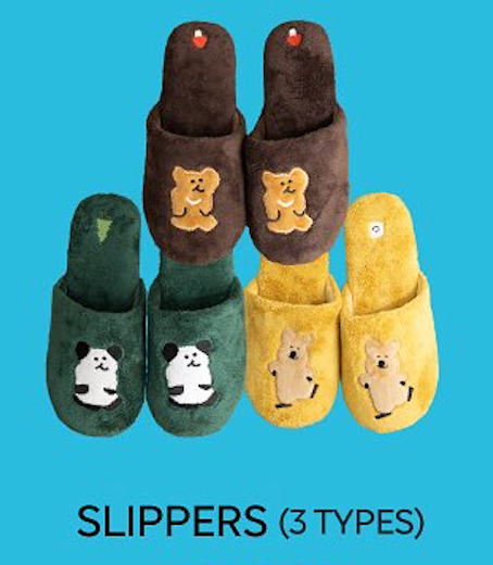 [Quokka & Bobo in the Woods] Dinotaeng Slippers 家用拖鞋（3款）