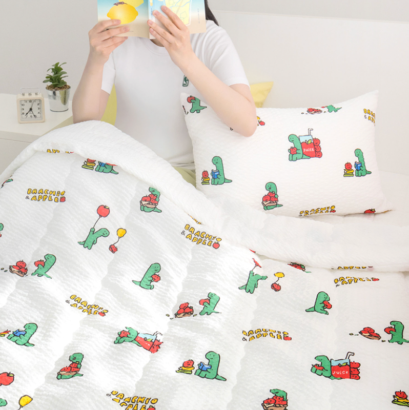 JOGUMAN Apple 夏季被 Seersucker 皺皺面料 使用情境圖