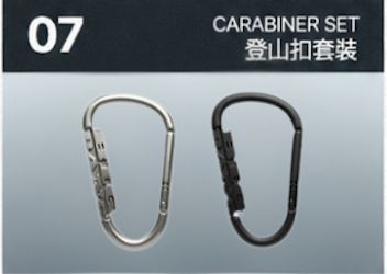 【訂購】BIGBANG 20th ANNIVERSARY COSMOS Carabiner Set｜20週年展覽 登山扣套裝