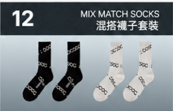 【訂購】BIGBANG 20th ANNIVERSARY COSMOS Mix Match Socks｜20週年展覽 混搭襪子套裝