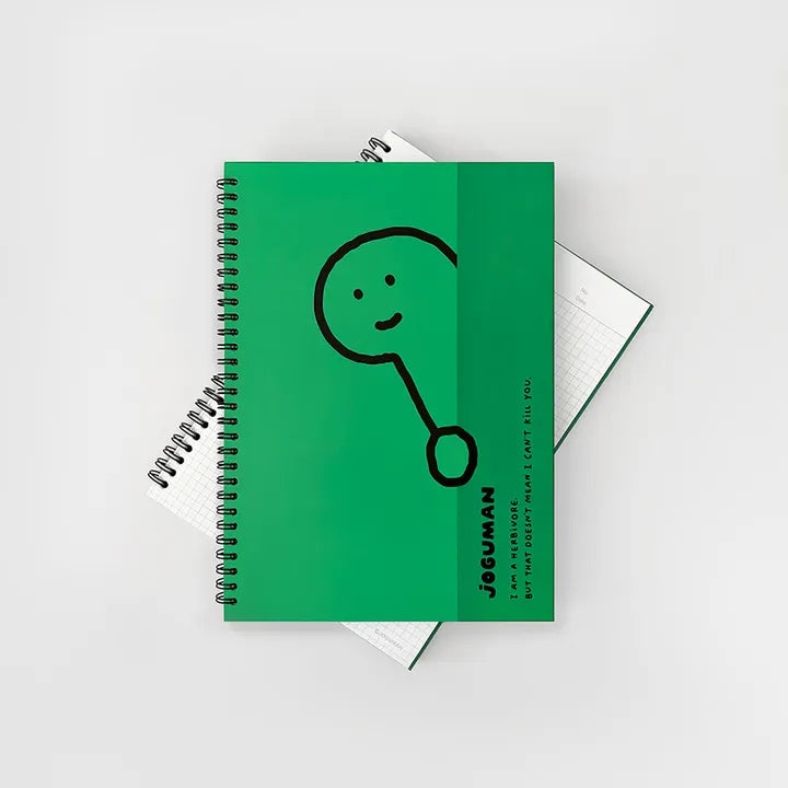 JOGUMAN Studio Brachio & Woody Grid Notebook｜硬封面方格線圈筆記簿（2款）