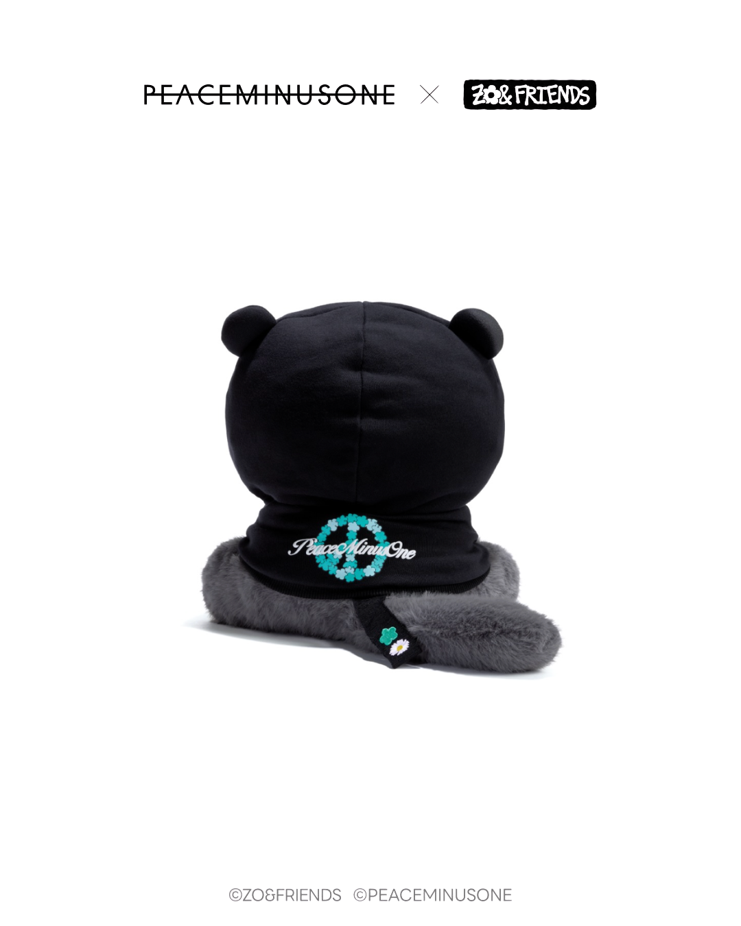 PEACEMINUSONE × ZO&FRIENDS ZOA Medium Plush｜ZOA 聯名連帽造型中型毛絨公仔