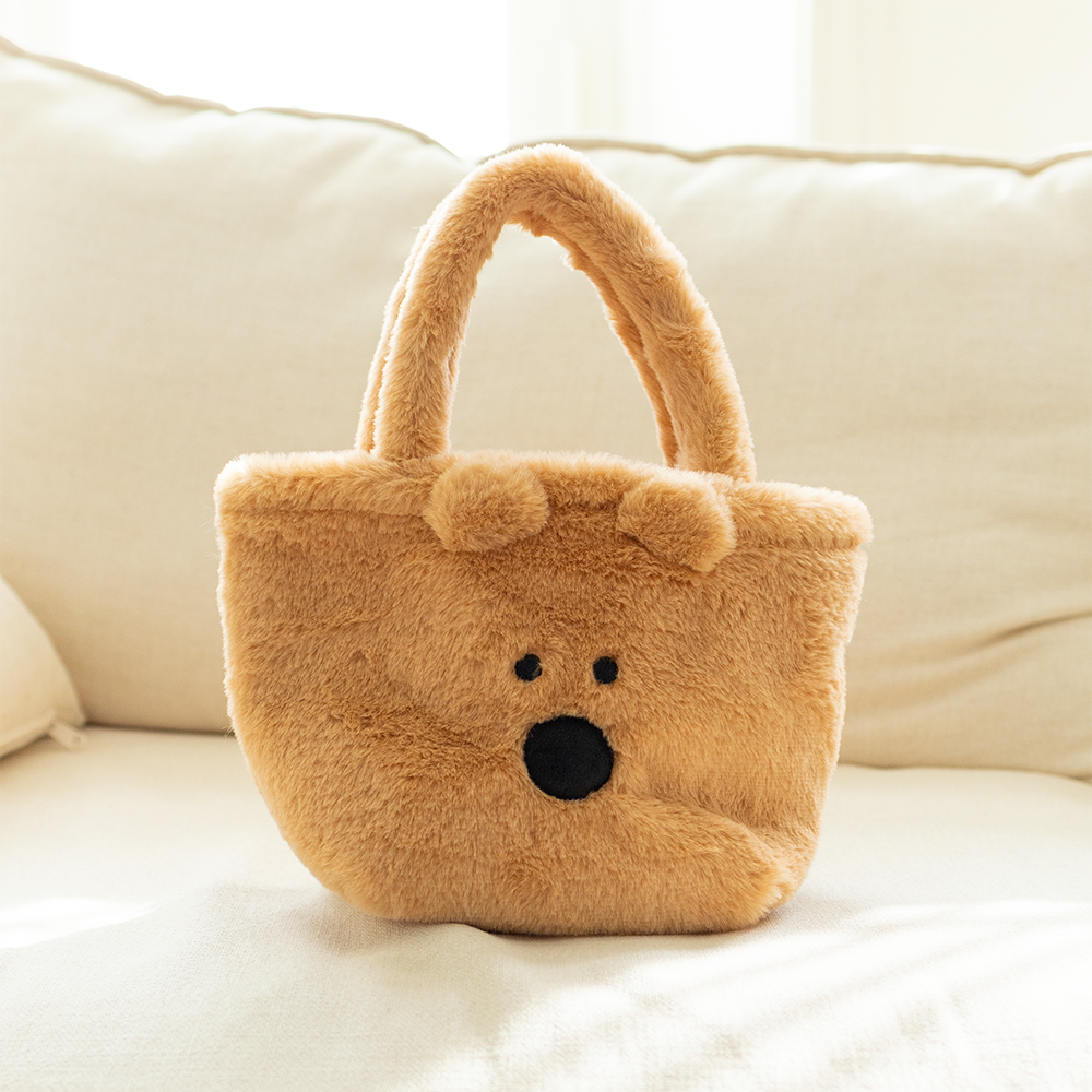 [Marshville COCOCUP🏆 快閃店系列] Dinotaeng Quokka Fluffy Bag 毛毛手袋