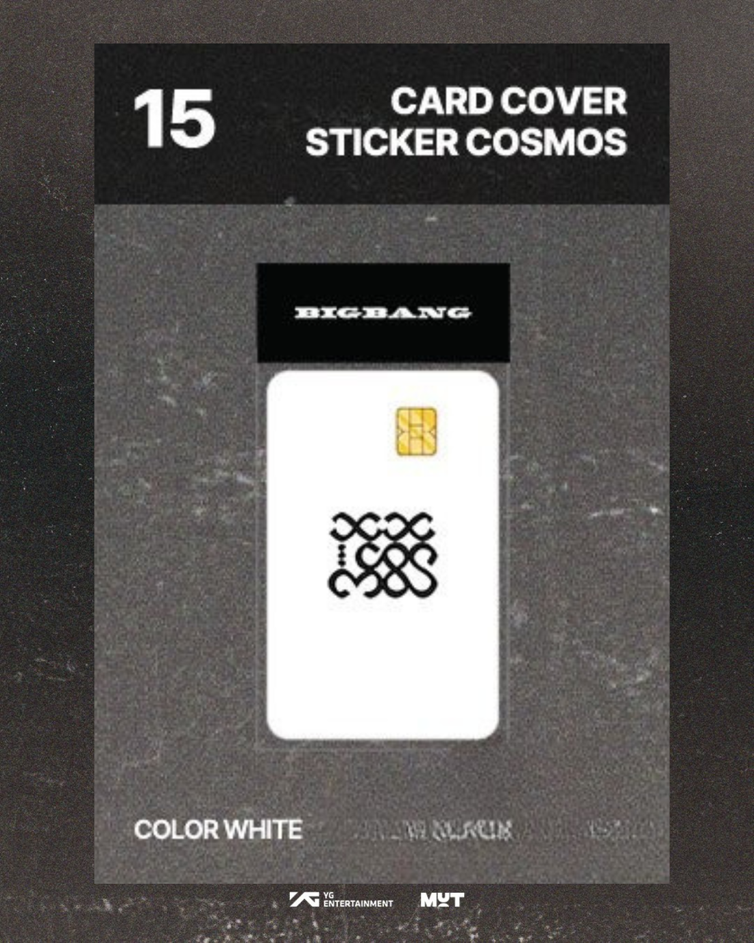 BIGBANG 20th Anniversary COSMOS Card Cover Sticker｜20週年展覽卡貼