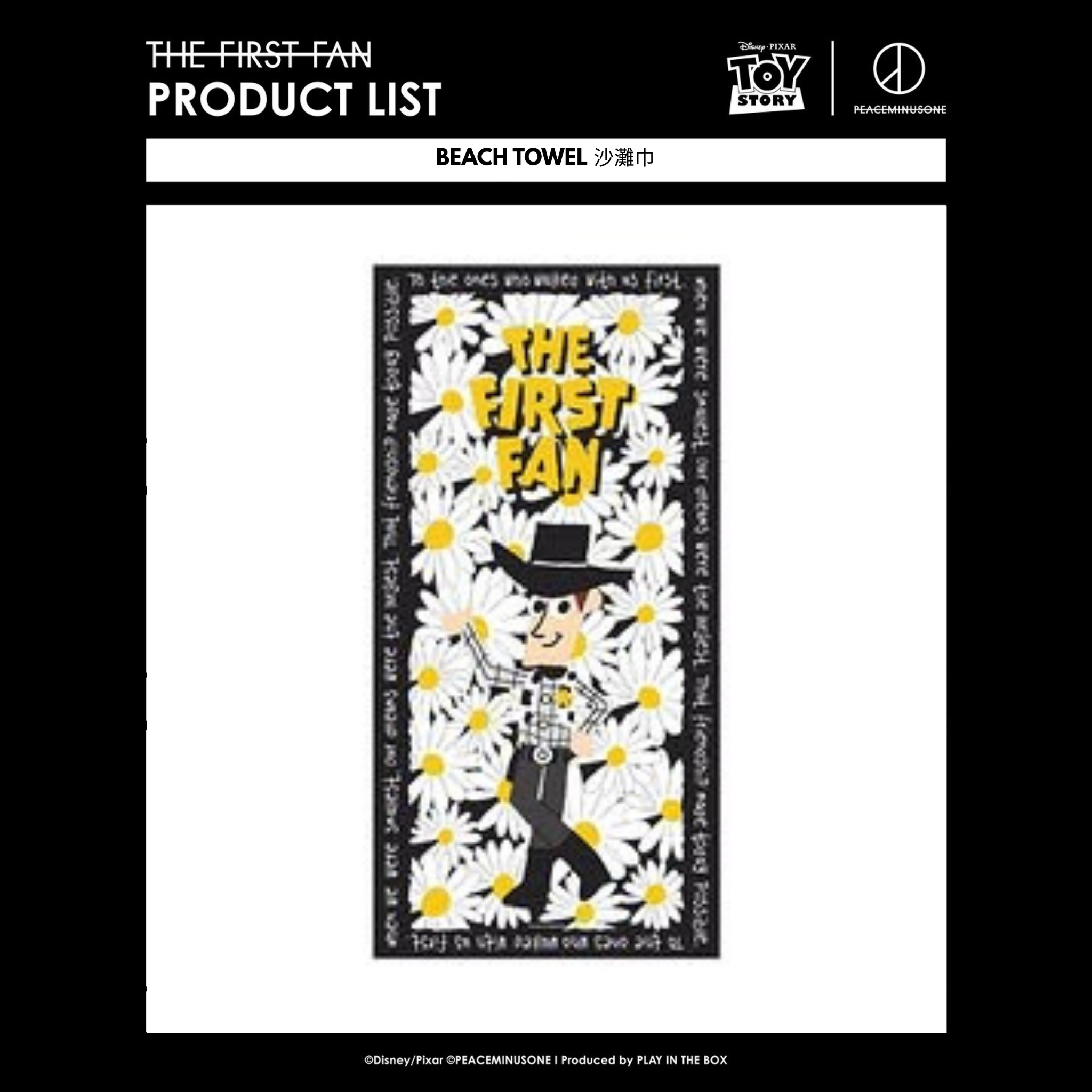 Toy Story × PEACEMINUSONE Beach Towel 沙灘巾｜韓國代訂– SOUL SIMPLE HK