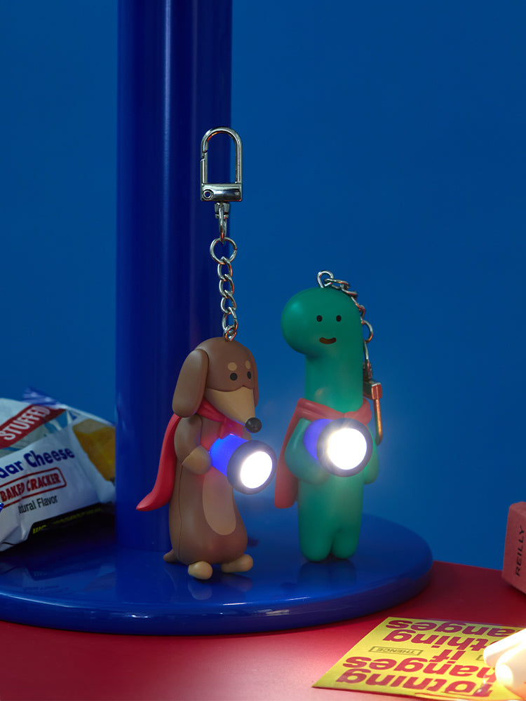 【YOUR STUBBY NEIGHBORHOOD】Joguman Studio Hero Light-Up Figurine Keyring｜發光公仔鑰匙扣（2款）