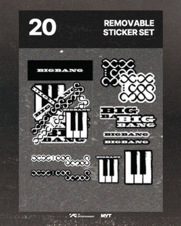 BIGBANG 20th Anniversary COSMOS Removable Sticker Set｜20週年展覽可移除貼紙套裝