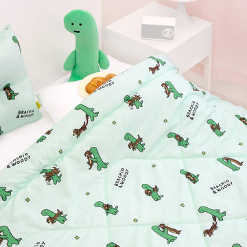JOGUMAN x NARA HOME DECO Brachio & Woody Picnic 四季被｜150 x 200cm