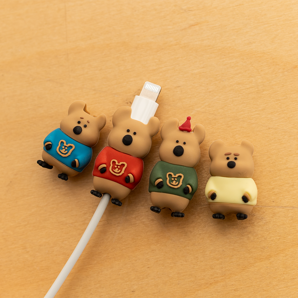 [Quokka in School] Dinotaeng Cable Protector 立體角色電線保護套（4款）