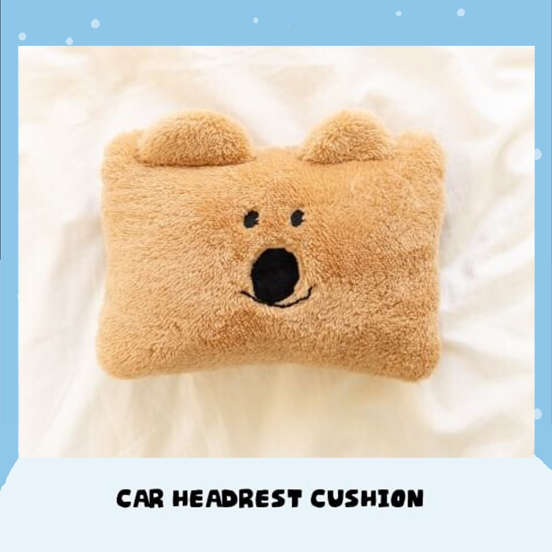 [Marshville COCOCUP🏆 快閃店系列] Dinotaeng Quokka Car Headrest Cushion 汽車頸墊