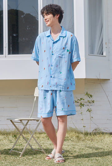 【New】Joguman Studio x Spao Pajama  腕龍朋友夏季睡衣 （Light Blue）